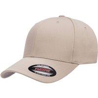 Yupoong Men's Flexfit Fitted Baseball Cap in Stone | Size: Large/XL