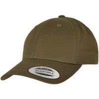 Yupoong Men's Flexfit Classic Curved Snapback Cap in Dark Brown