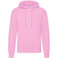 Fruit of the Loom Men's Classic Hooded Sweatshirt in Light Pink | Size: Medium