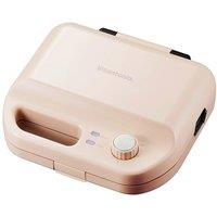 Vitantonio Waffle & Hot Sandwich Maker with Exchangeable Plates in Pink