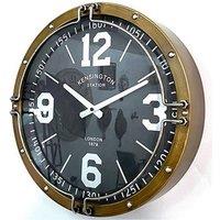 Minster Wall Clock - L8 x W40 x H40 cm in Brown | Size: 1 Pack