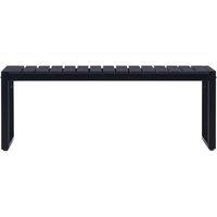 Berkfield Home Garden Bench 120.5 cm PS Board Black
