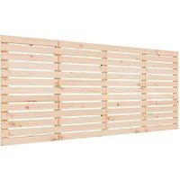 Berkfield Home Wall Headboard 206x3x91.5 cm Solid Wood Pine in Light Tan