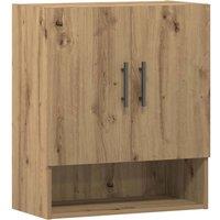 Berkfield Home Wall Cabinet Artisan oak 60x31x70 cm Engineered Wood in Brown | Size: 60 x 31 x 70 cm