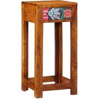Berkfield Home Telephone Stand 35x35x75 cm Solid Wood Acacia in Brown | Size: 35 x 35 x 75 cm