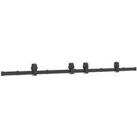 Berkfield Home Sliding Door Hardware Kit 183 cm Steel Black