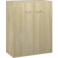 Berkfield Home Sideboard Sonoma Oak 60x30x75 cm Engineered Wood in Light Brown | Size: 60 x 30 x 75 cm