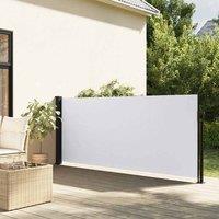 Berkfield Home Retractable Side Awning White 117x300 cm