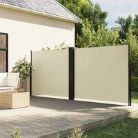 Berkfield Home Retractable Side Awning Cream 160x1000 cm
