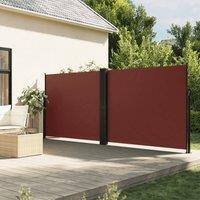 Berkfield Home Retractable Side Awning Brown 180x1000 cm