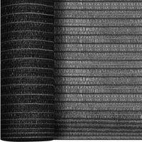 Berkfield Home Privacy Net Anthracite 1.8x25 m HDPE 195 g/m in Black