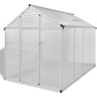 Berkfield Home Reinforced Aluminium Greenhouse with Base Frame 4.6 m