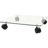 Berkfield Home Plant Rollers 4 pcs 35x35 cm Tempered Glass Square