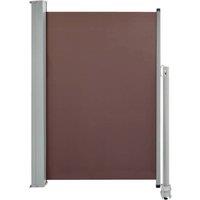 Berkfield Home Patio Retractable Side Awning 120x300 cm Brown