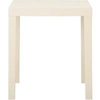 Berkfield Home Garden Table White 79x65x72 cm Plastic | Size: 79 x 65 x 72 cm