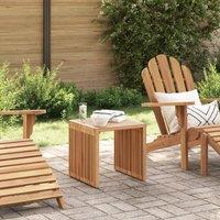 Berkfield Home Garden Side Table 45x42.5x45 cm Solid Wood Teak in Brown
