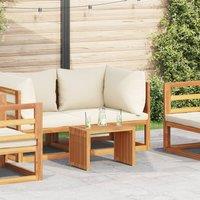 Berkfield Home Garden Side Table 50x32.5x35 cm Solid Wood Teak in Brown