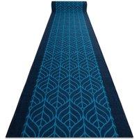 RugsX Anti-Slip Feathers Runner in Blue | Size: 57 cm x 430 cm