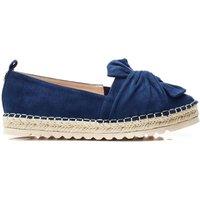 Moda In Pelle Women's 'Fionna' Alcantara Loafers in Navy | Size: 6