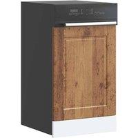 Berkfield Home Dishwasher Panel Porto Old Wood 45x1, 5x67 cm Engineered Wood in Brown