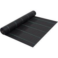Berkfield Home Weed & Root Control Mat Black 1x25 m PP