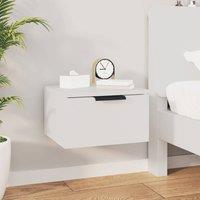 Berkfield Home Wall-mounted Bedside Cabinet White 34x30x20 cm | Size: 34 x 30 x 20 cm