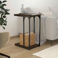 Berkfield Home Side Table Brown Oak 40x30x60 cm Engineered Wood | Size: 40 x 30 x 60 cm