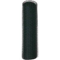 Berkfield Home Hexagon Fence Green 0.6x10 m Steel