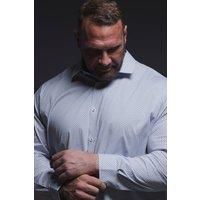 BadRhino Men's Abstract Print Formal Shirt in Blue | Size: 21 inches