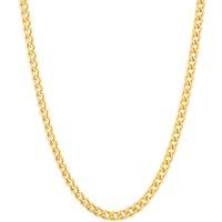 Harfi Women's 18ct Gold Vermeil Cuban Chain Necklace | Size: 18 inches