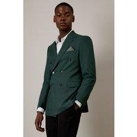 Burton Men's Dark Green Double Breasted Jacket | Size: 36R