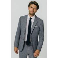 Dobell Men's Blue Donegal Tweed Suit Jacket | Size: 42R