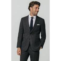Dobell Men's Charcoal Puppytooth Check 2 Piece Suit | Size: 48R