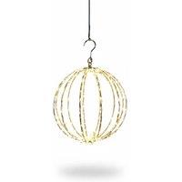 Pegdev Outdoor Copper Gold 30cm Sphere with 140 Warm White LED Lights