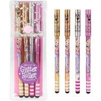 TOPModel Glitter Roller Gel Set Pack Of Four Metallic Pens