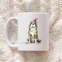 60 SECOND MAKEOVER Akita Christmas Lights Mug in White
