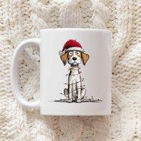 60 SECOND MAKEOVER Beagle Christmas Lights Mug in White