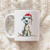 60 SECOND MAKEOVER Bedlington Terrier Christmas Lights Mug in White