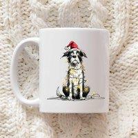 60 SECOND MAKEOVER Border Collie Christmas Lights Mug in White