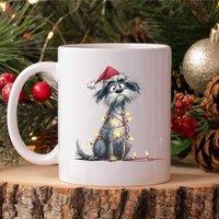 60 SECOND MAKEOVER Maltese Christmas Lights Mug in White