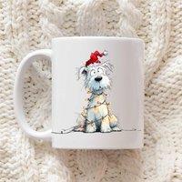 60 SECOND MAKEOVER West Highland Terrier Christmas Lights Mug in White