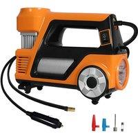 Manan 150PSI Digital Car Tyre Inflator 12V LED Air Compressor Auto Off-Pump in Orange