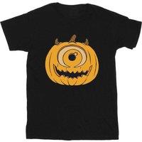 Disney Boy's Pumpkin Cotton Halloween T-Shirt in Black | Size: 9 Years