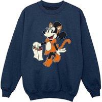 Disney Girl's Minnie Mouse Cat Sweatshirt in Navy | Size: 9 Years