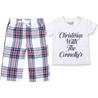 60 SECOND MAKEOVER Personalised Christmas With The.. Christmas Pyjamas Matching in Pink | Size: 2-3 Years
