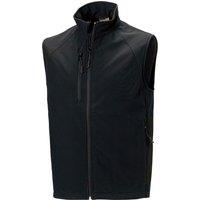 Russell Men's 3 Layer Soft Shell Gilet Jacket in Black | Size: XS