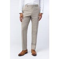 Ted Baker Men's Donne Slim Fit Check Trouser in Beige | Size: 36R