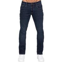 Enzo Men's Stretch Tapered Jeans in Navy | Size: 32R