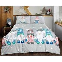 Rapport Home Family of Gonks Microfibre Duvet Cover Set with Pillowcase in Silver | Size: Single