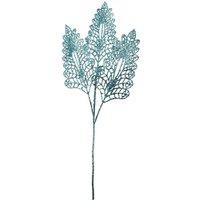 VFM e-Store Christmas Stem Leaves & Berries Decoration 80cm x 37cm Blue X 1 | Size: 80 cm x 37 cm